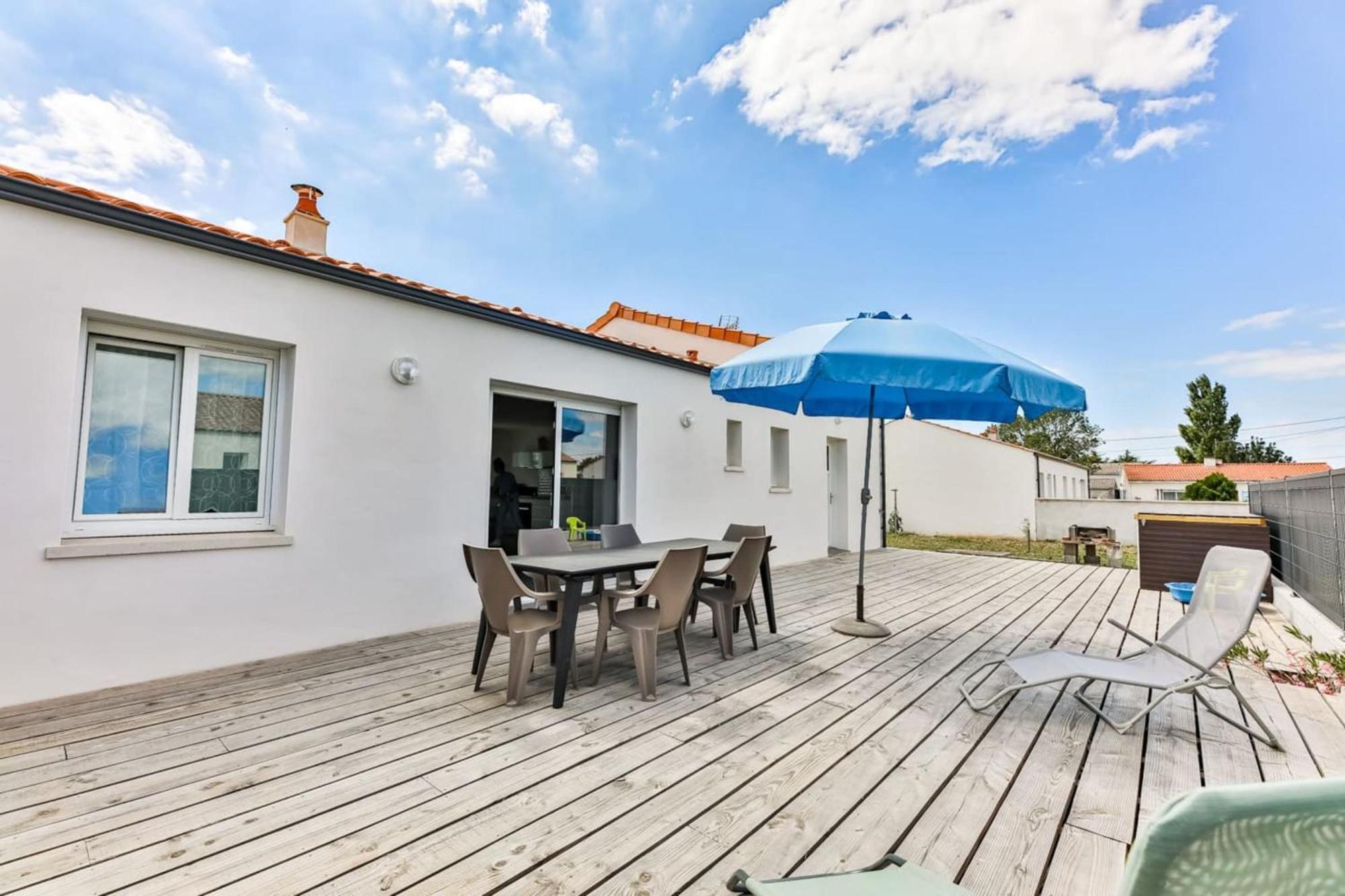 Le Gois - Terrasse - Parking Villa Beauvoir sur Mer Bagian luar foto