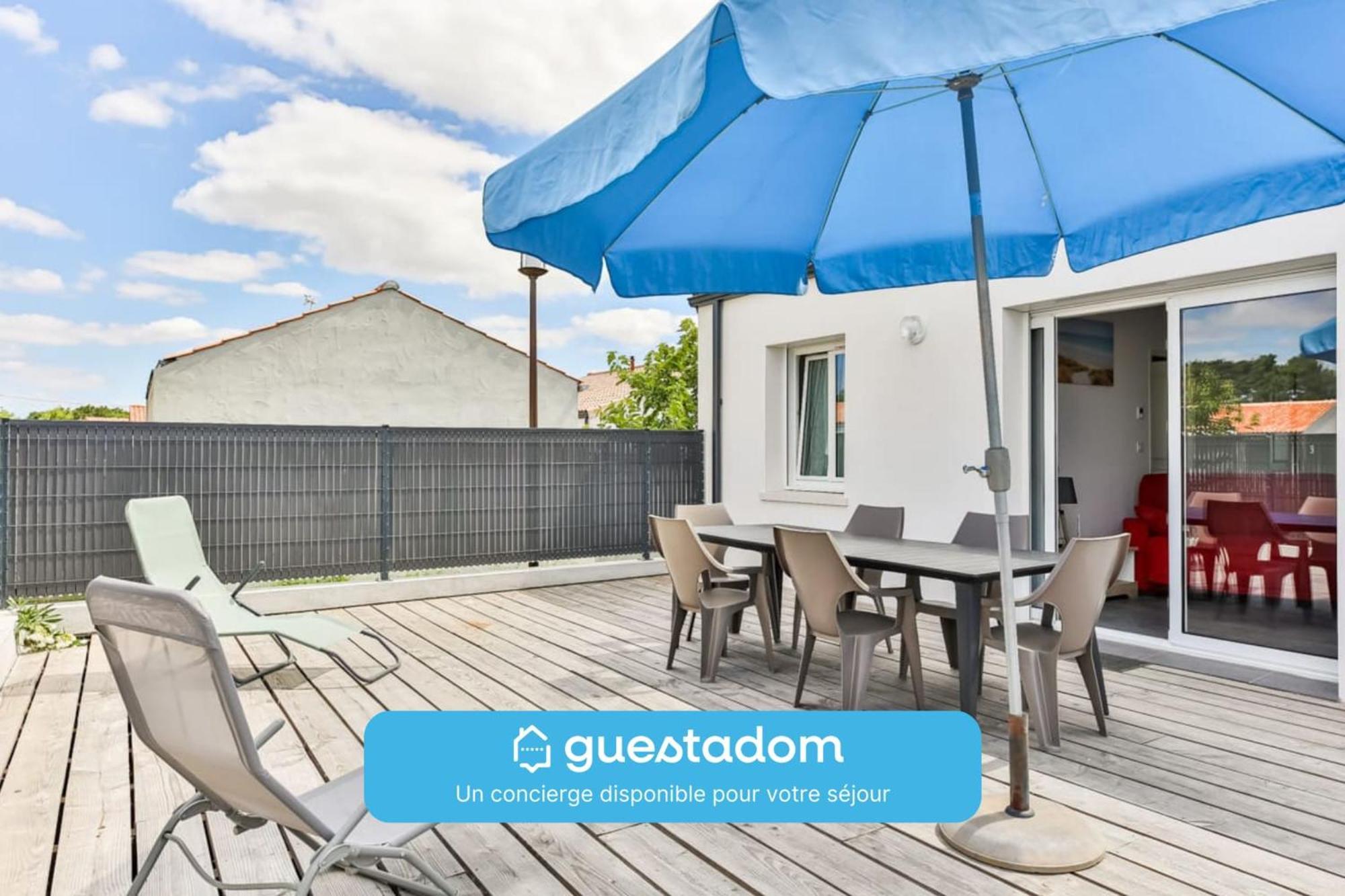 Le Gois - Terrasse - Parking Villa Beauvoir sur Mer Bagian luar foto